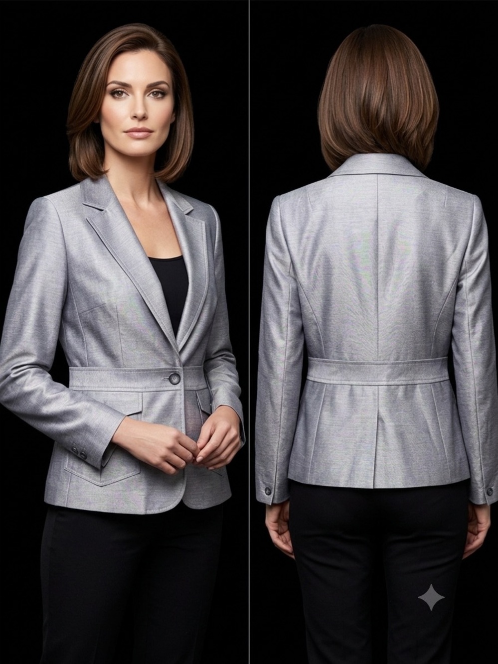 Milano Silver Women's Tailored Blazer